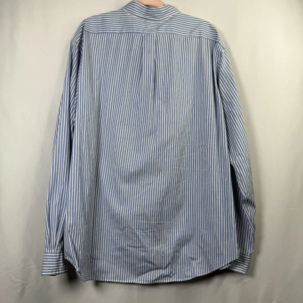 Polo Ralph Lauren Men's Classic-Fit Plaid Oxford Shirt Blue White XXL‎